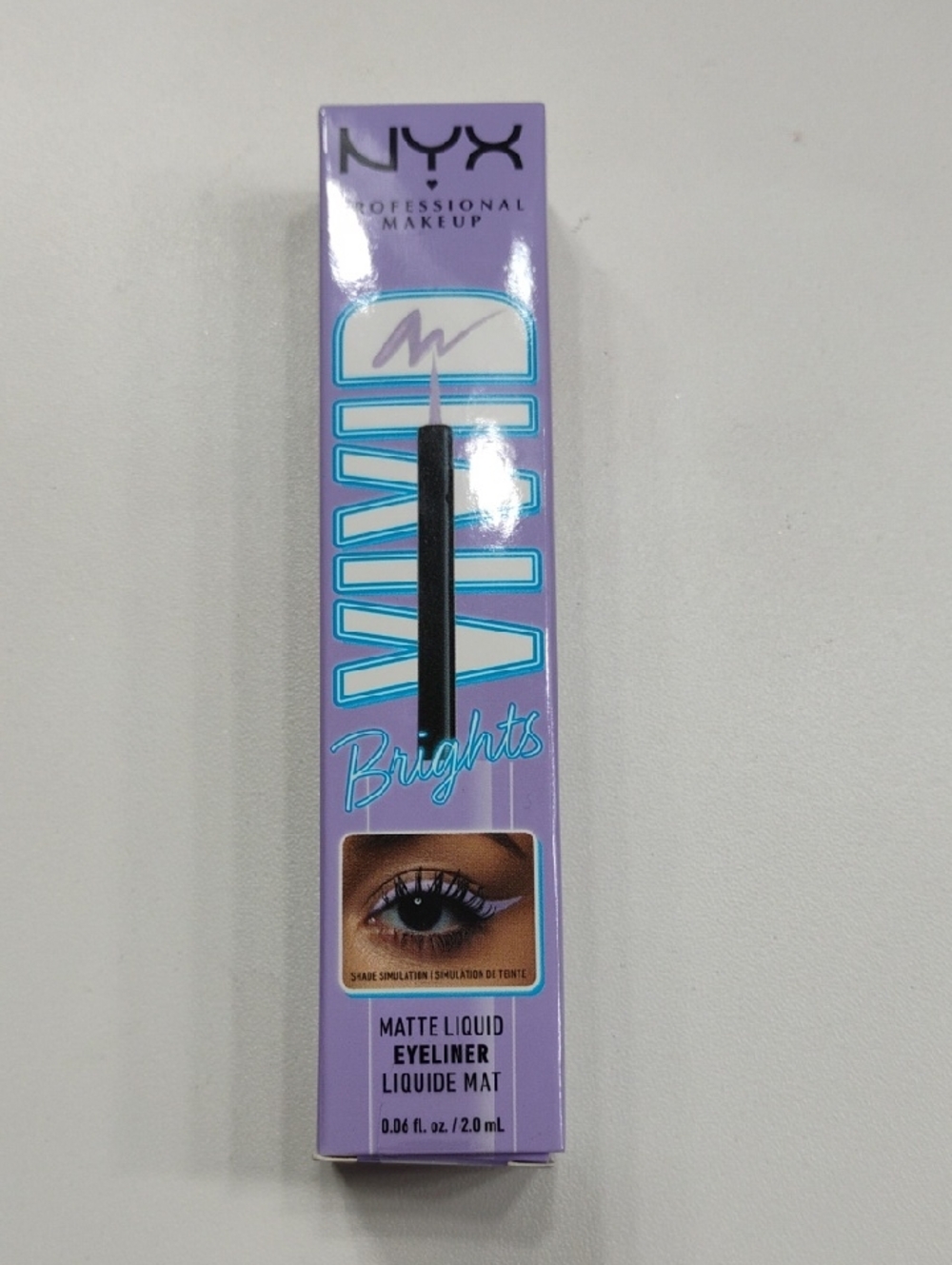 NYX Vivid Brights Matte Liquid Eyeliner - Lilac Link-VBLL07